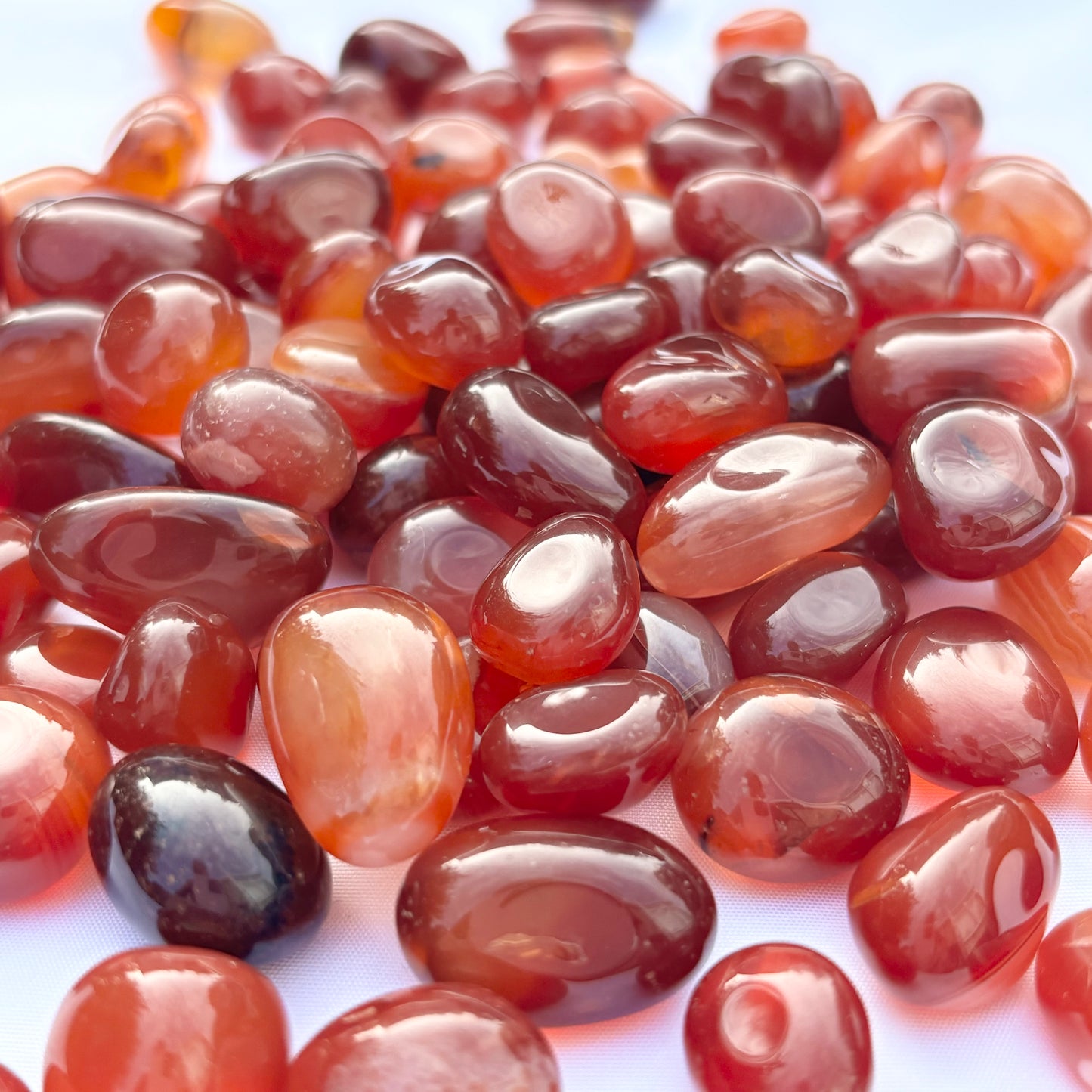 Small Carnelian Tumblestones from UK Wholesale Crystals