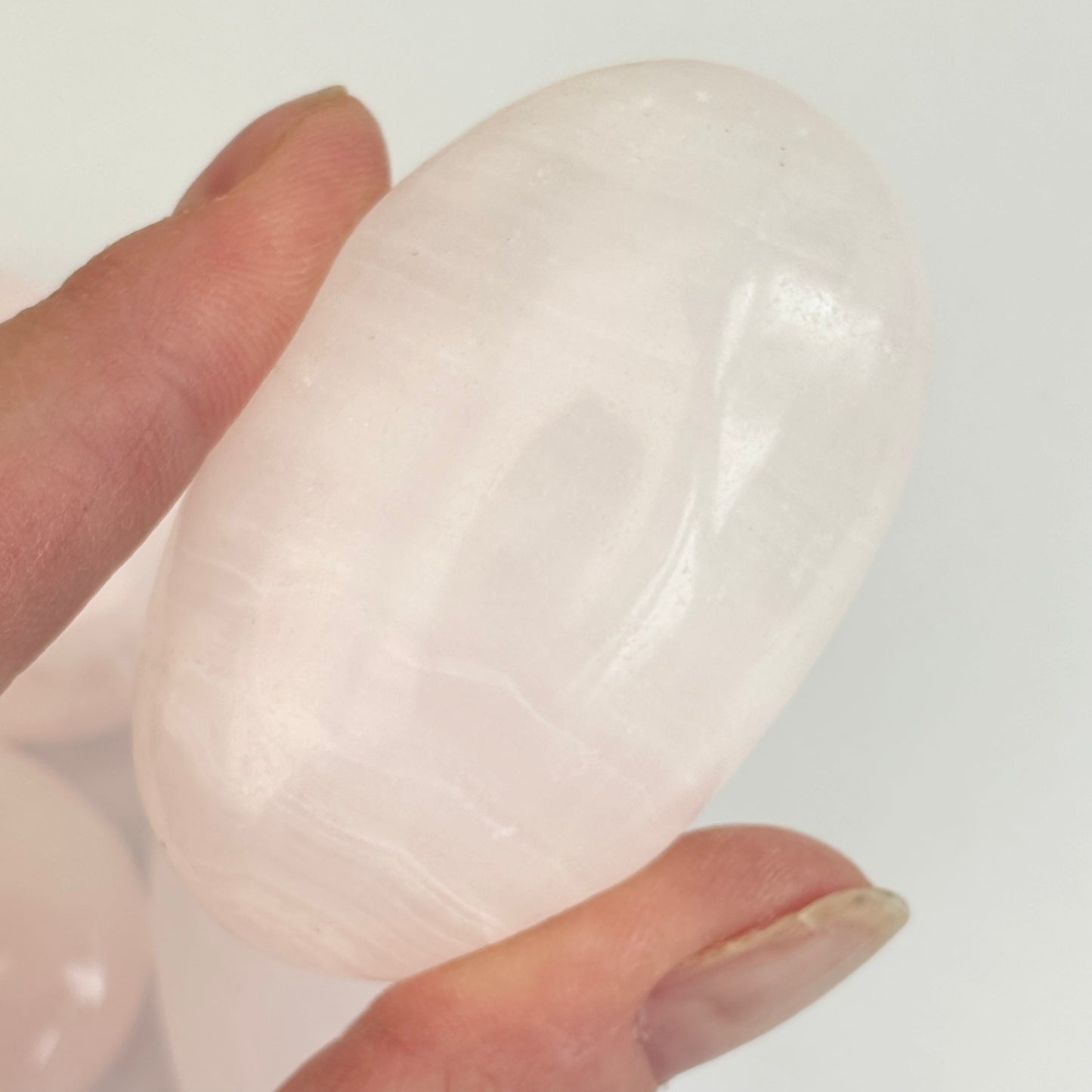 Mangano Calcite Crystal Palmstones
