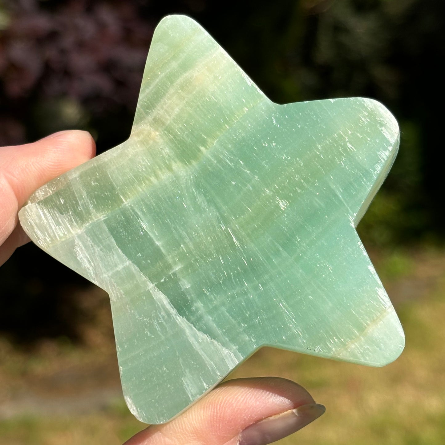 Pistachio Calcite Stars & Moons Bundle 1094g 5 Pieces
