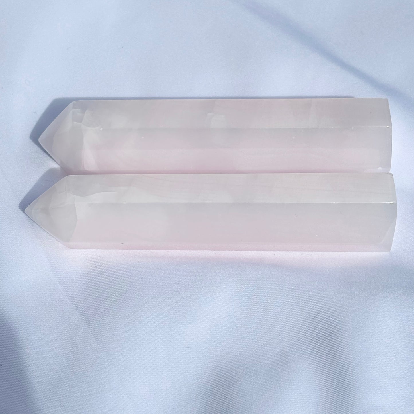 Mangano Calcite Crystal Towers Bundle 417g 2 Pieces