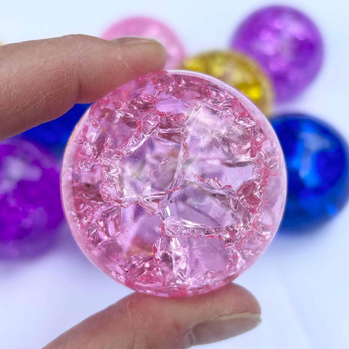 Crackled Quartz Sphere from UK Wholesale Crystals