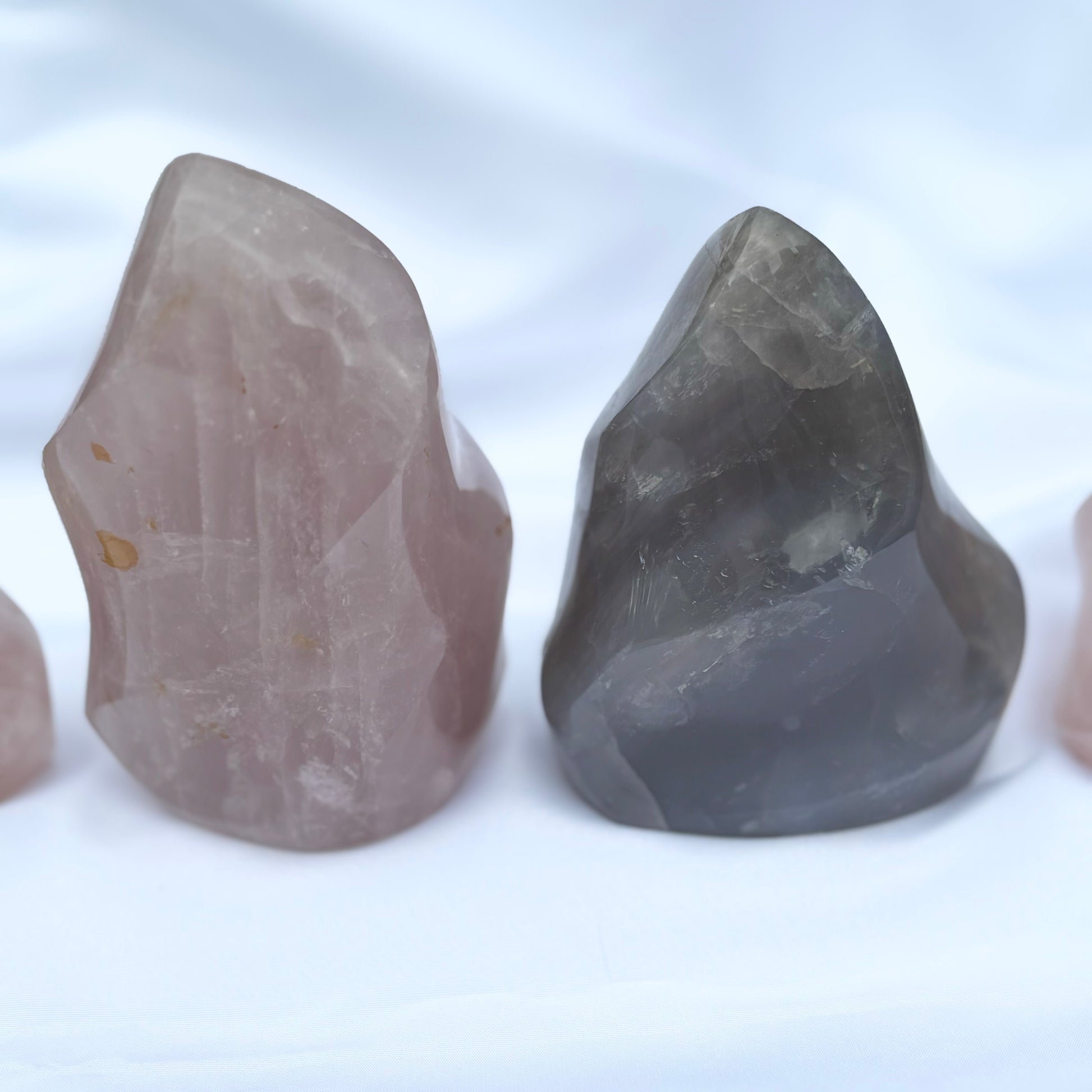 Rose Quartz/Lavender Rose Quartz Flames - Bundle #2 from UK Wholesale Crystals