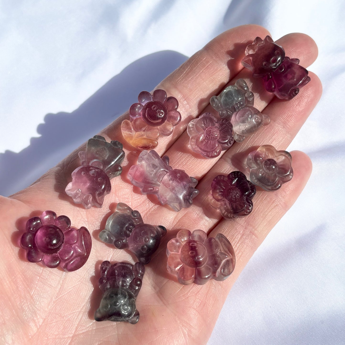 Rainbow Fluorite Mini Carvings from UK Wholesale Crystals