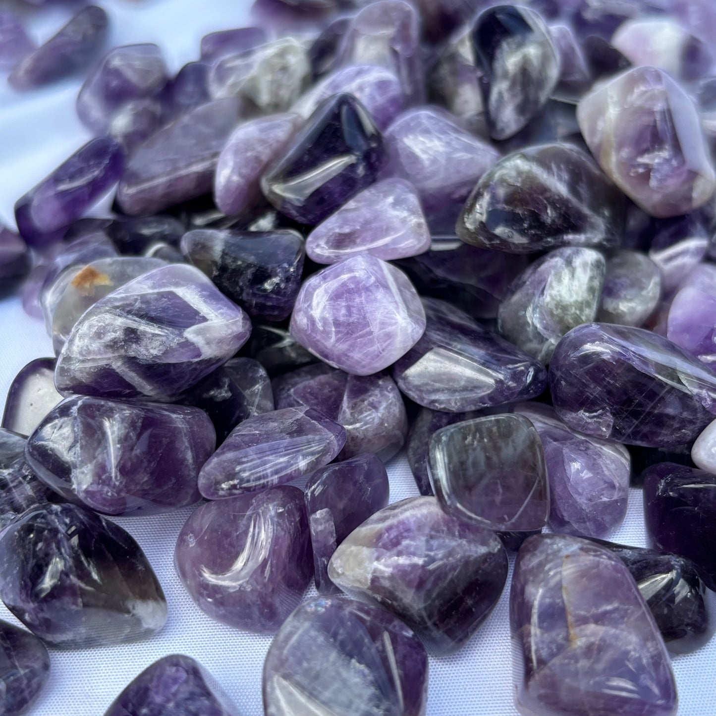 Small Dream Amethyst Tumblestones from UK Wholesale Crystals