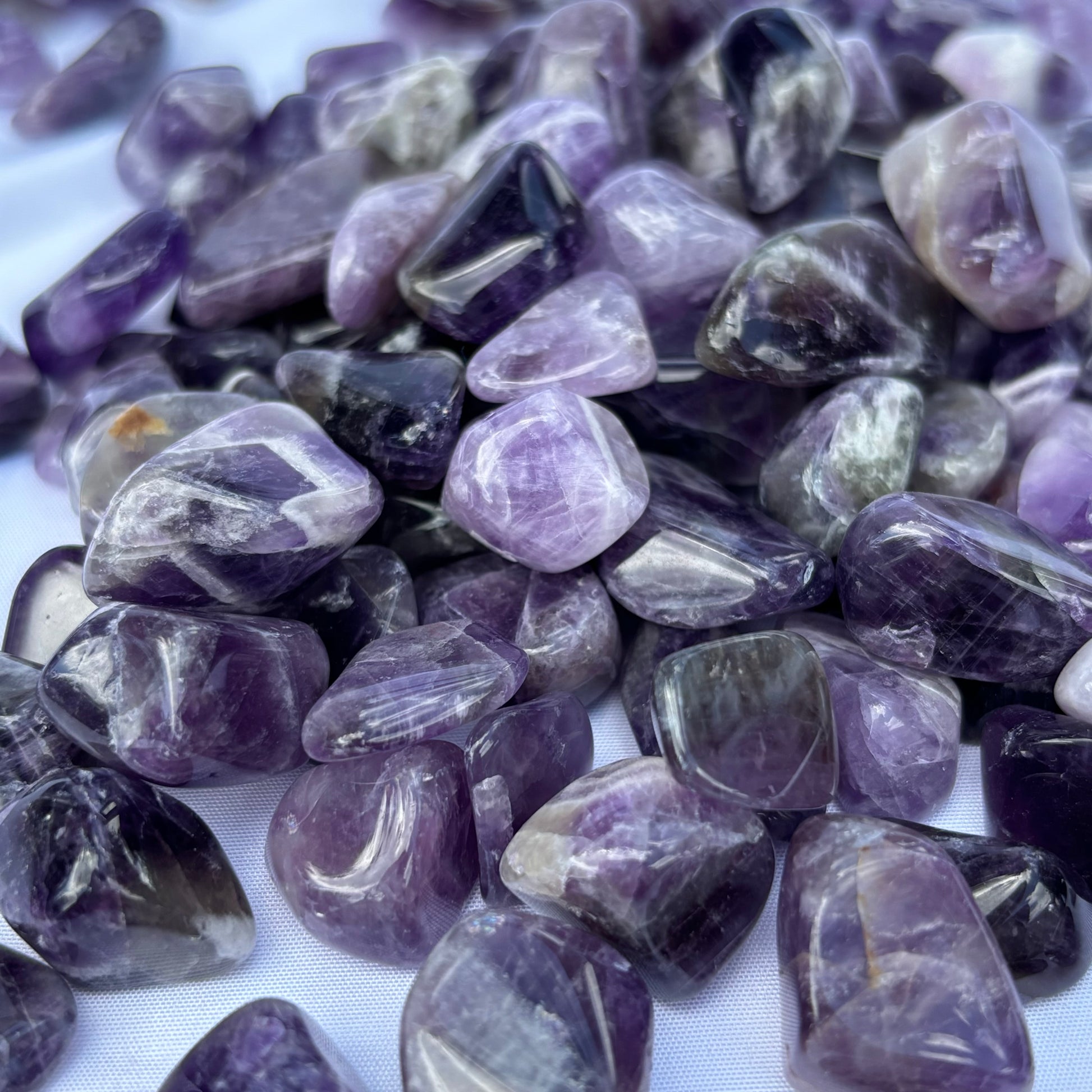 Small Dream Amethyst Tumblestones from UK Wholesale Crystals