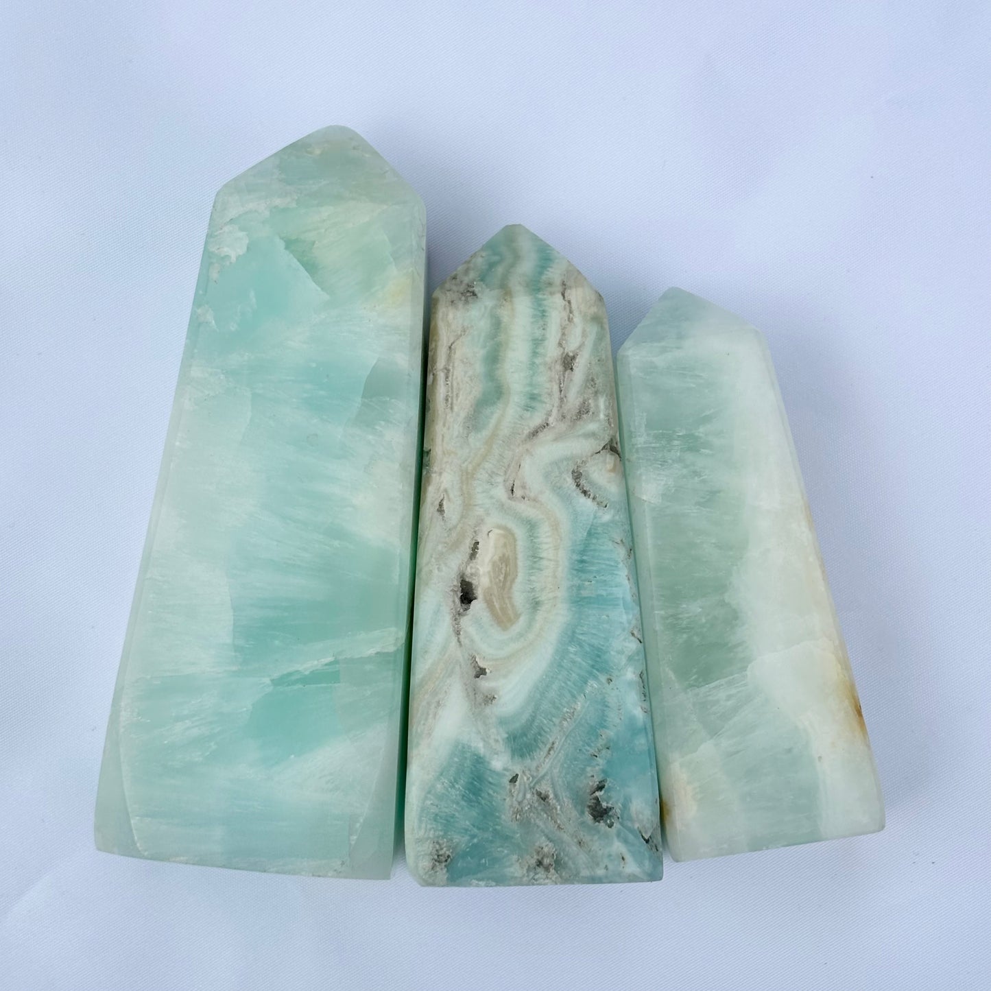 Caribbean Calcite Bundle 439g 3 Pieces