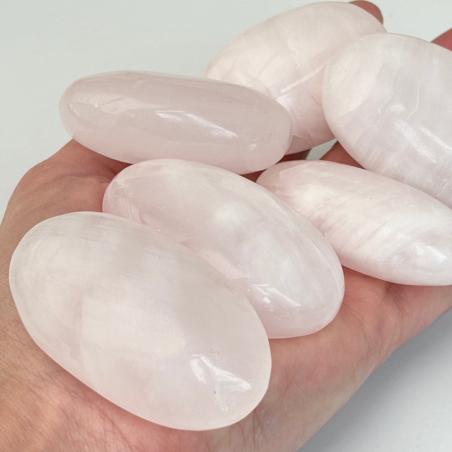 Mangano Calcite Crystal Palmstones