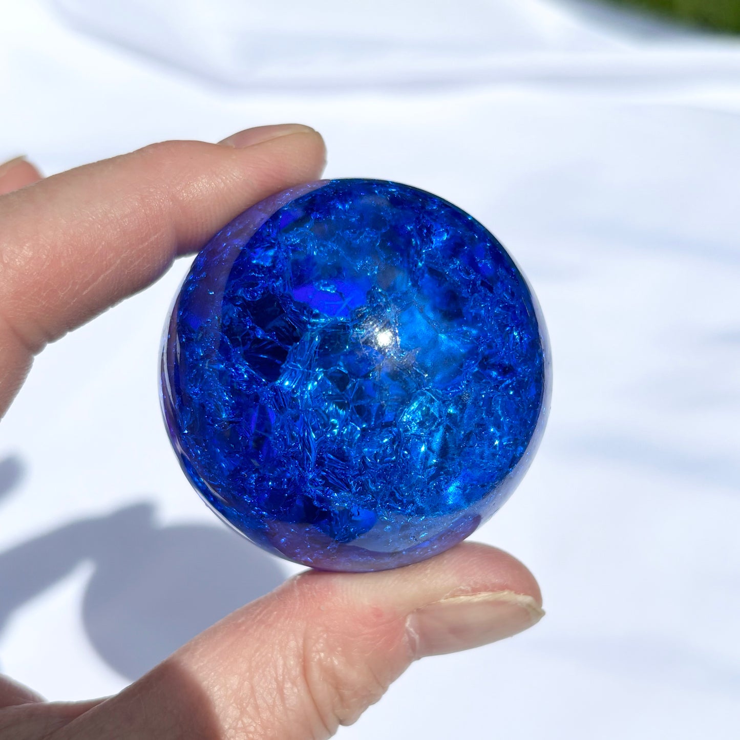 Crackled Quartz Sphere from UK Wholesale Crystals