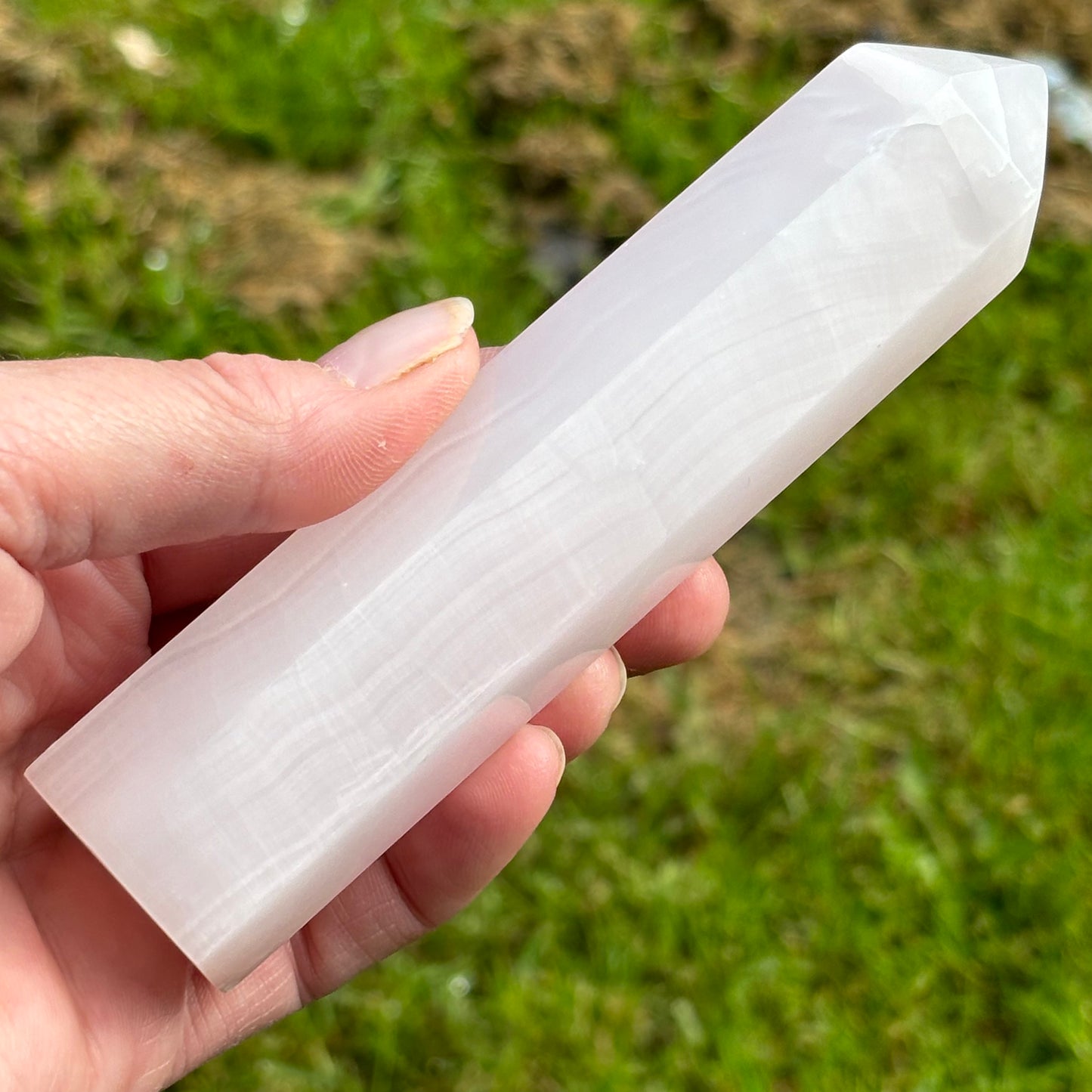 Mangano Calcite Crystal Towers Bundle 417g 2 Pieces