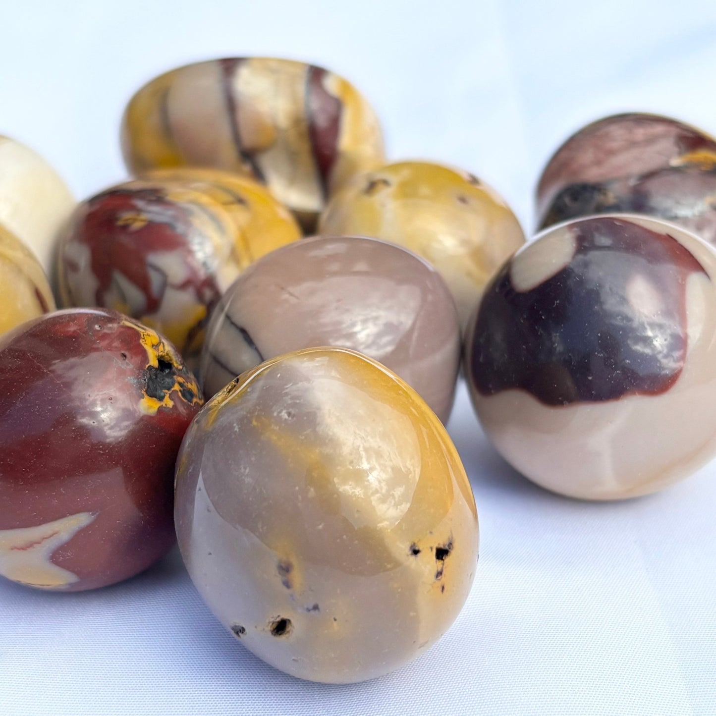 Chunky Mookaite Tumblestones from UK Wholesale Crystals