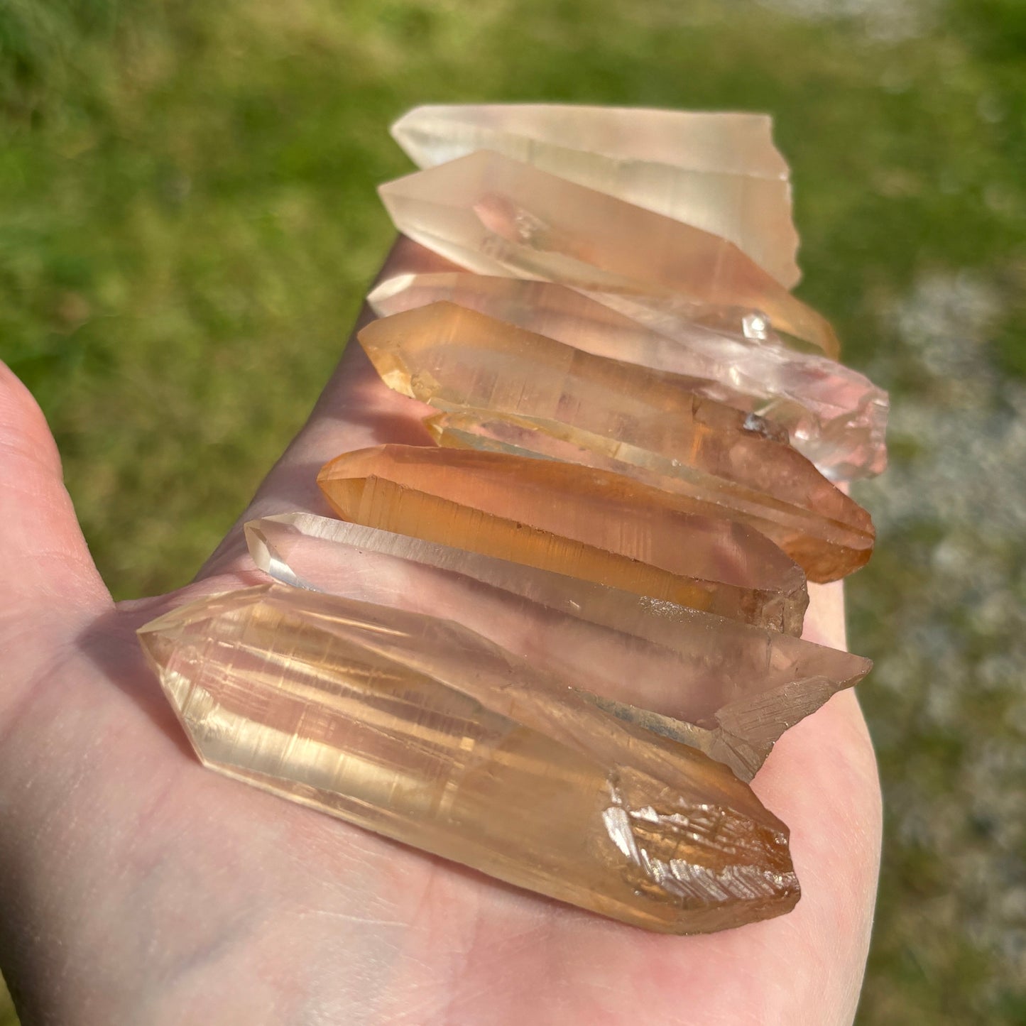 Golden Lemurian Quartz Pieces from Brazil from UK Wholesale Crystals