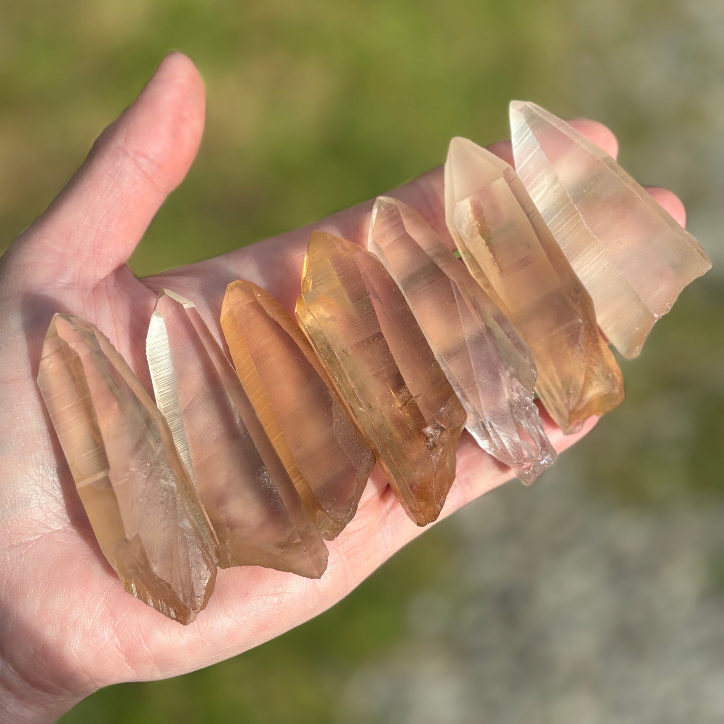 Golden Lemurian Quartz Pieces from Brazil from UK Wholesale Crystals