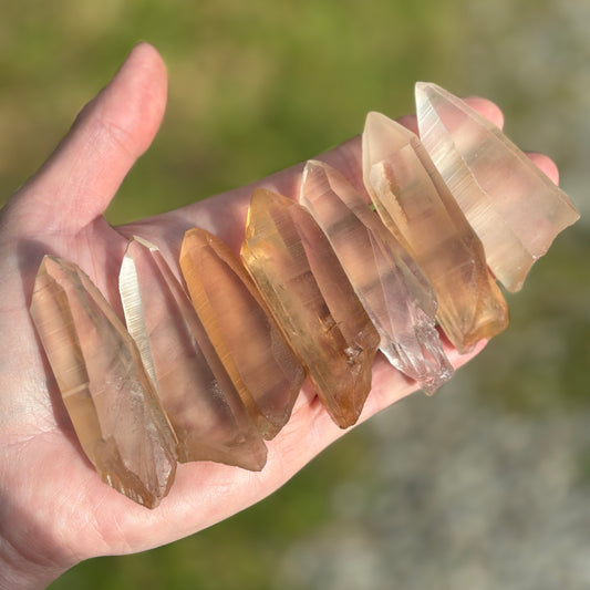 Golden Lemurian Quartz Pieces from Brazil from UK Wholesale Crystals