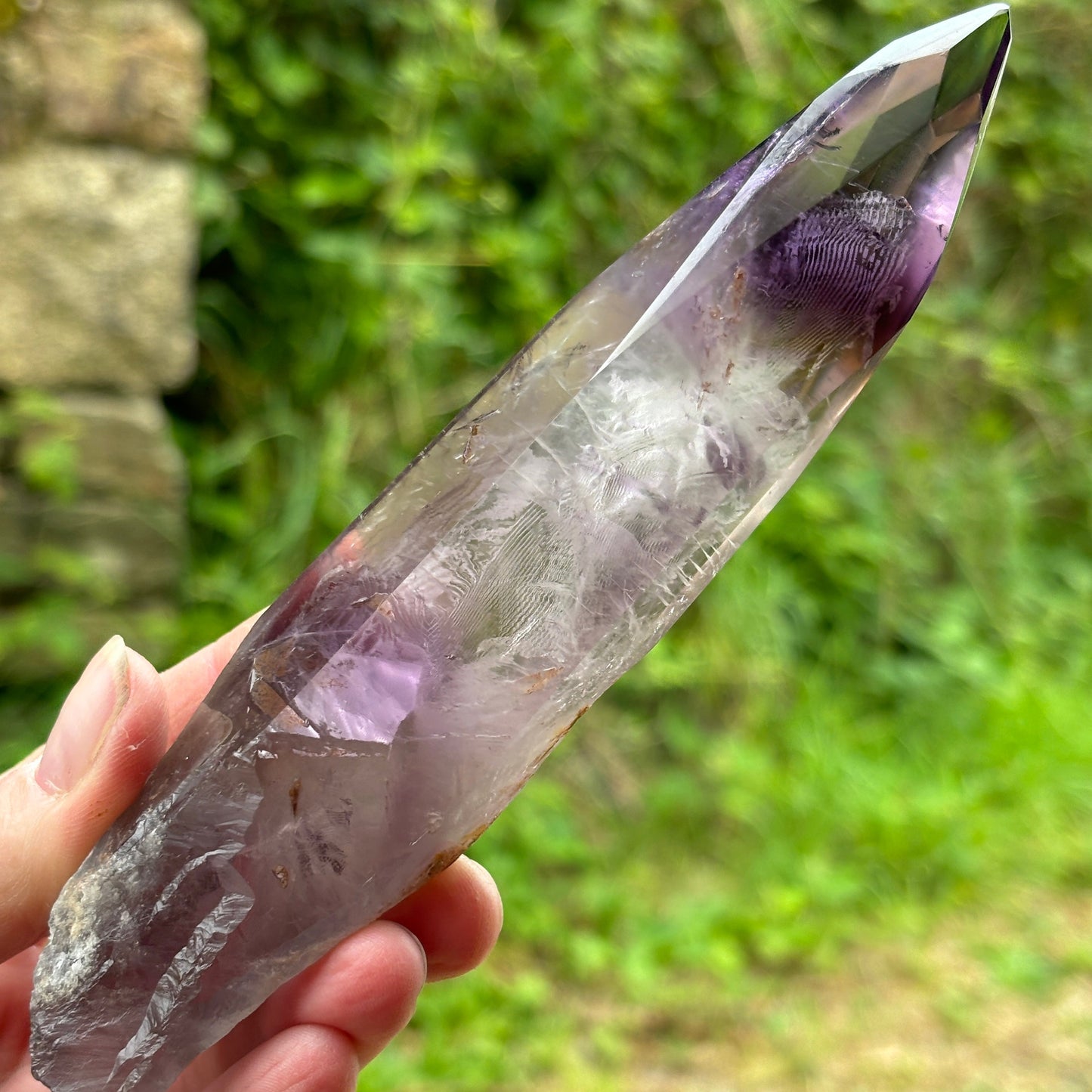 High Quality Brazilian Amethyst Half Polished Points Bundle 523g 2 Pieces from UK Wholesale Crystals