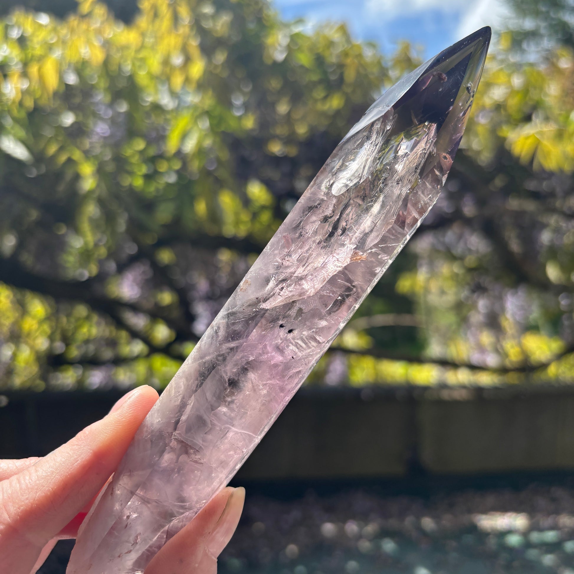 High Quality Brazilian Amethyst Half Polished Points Bundle 674g 3 Pieces from UK Wholesale Crystals