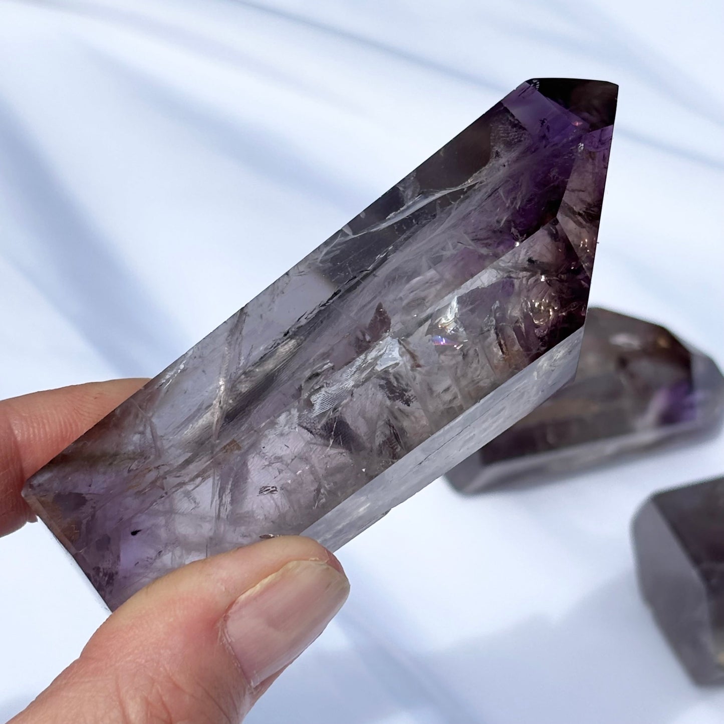 High Quality Brazilian Amethyst Points Bundle 507g 4 Pieces from UK Wholesale Crystals