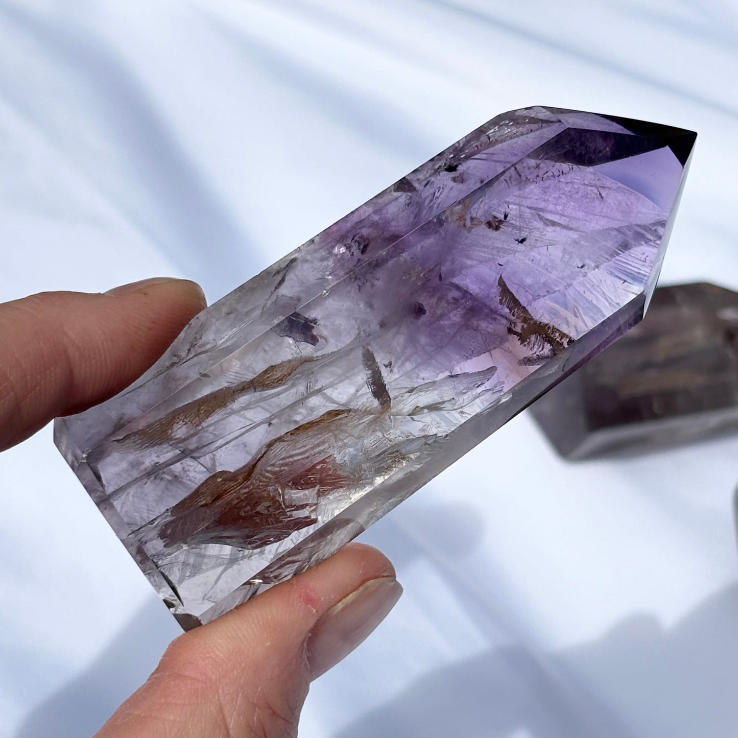 High Quality Brazilian Amethyst Points Bundle 507g 4 Pieces from UK Wholesale Crystals
