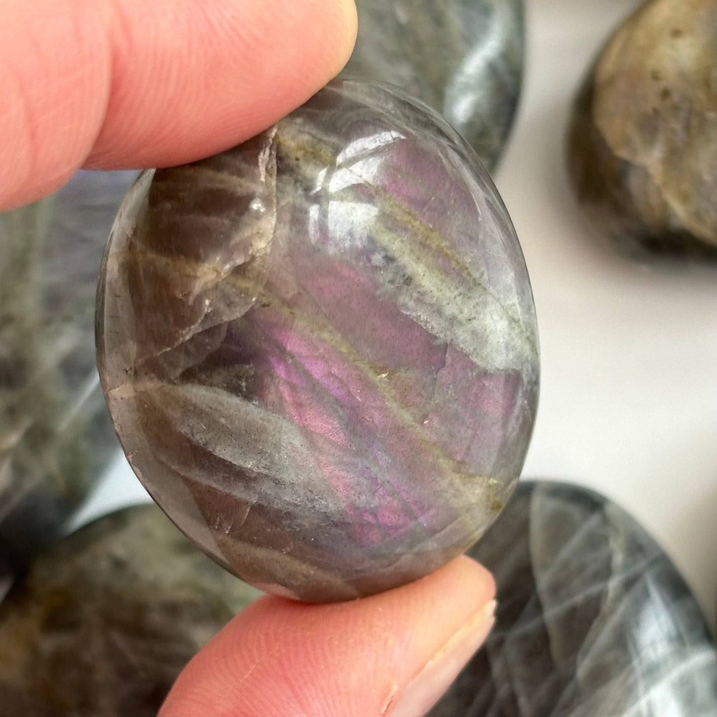 Labradorite Palmstones 18 Pieces - Bundle #1 from UK Wholesale Crystals