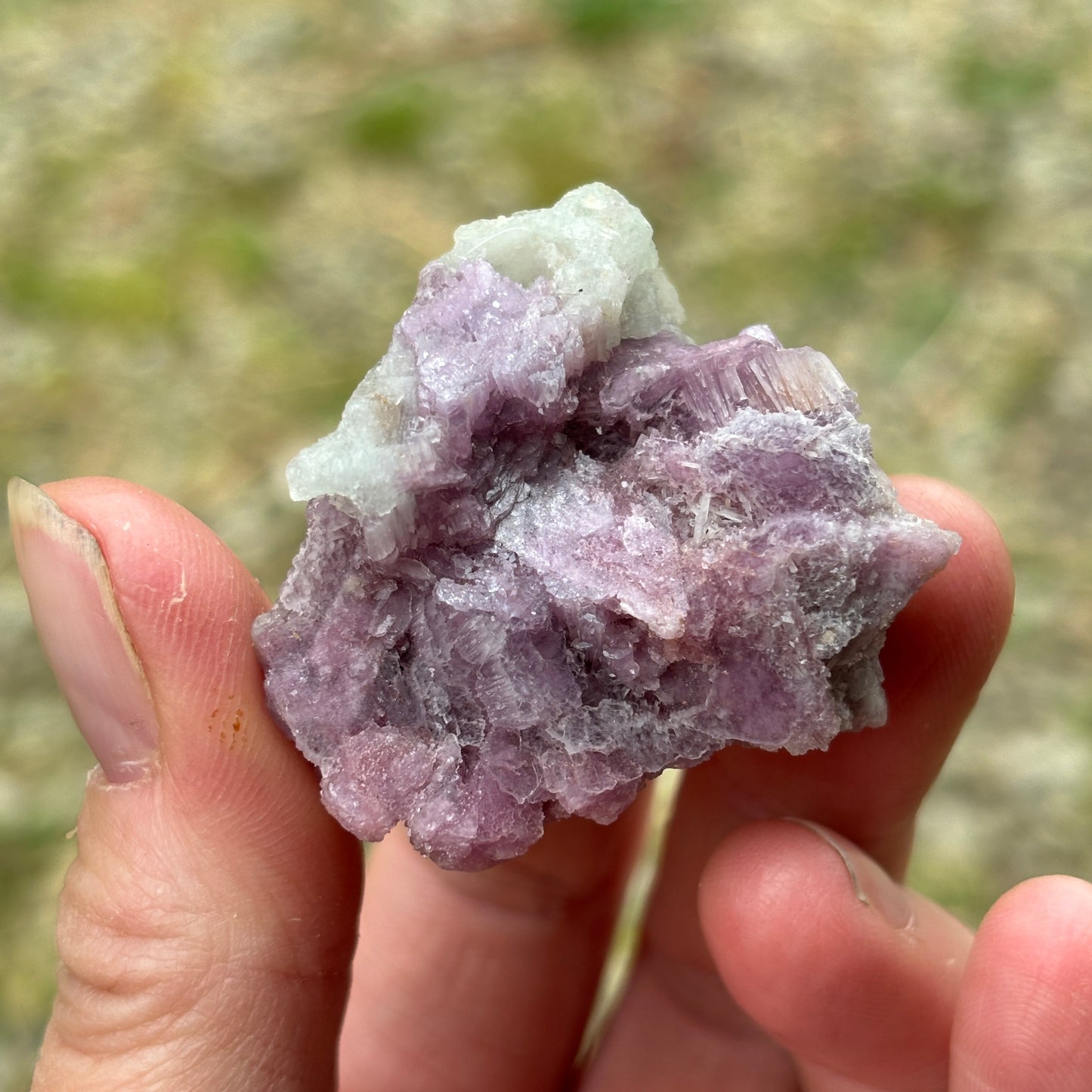 Lepidolite Raw Chunks Bundle 208g 7 Pieces from UK Wholesale Crystals