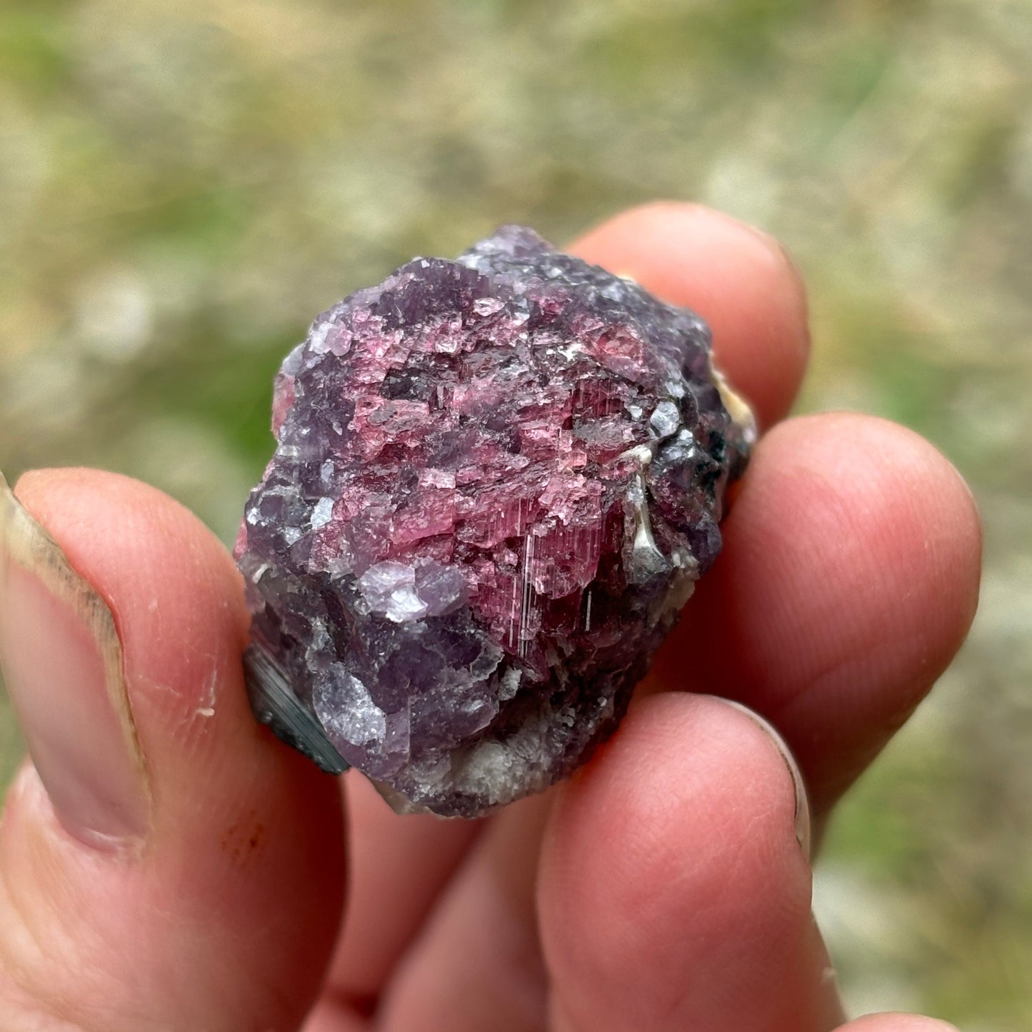 Lepidolite Raw Chunks Bundle 208g 7 Pieces from UK Wholesale Crystals
