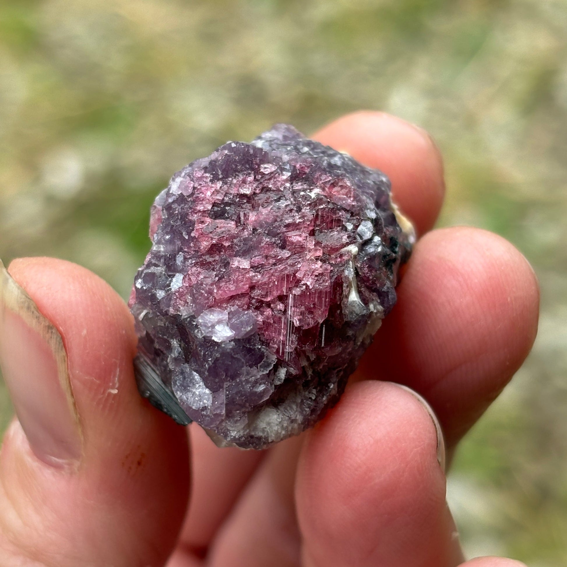 Lepidolite Raw Chunks Bundle 208g 7 Pieces from UK Wholesale Crystals