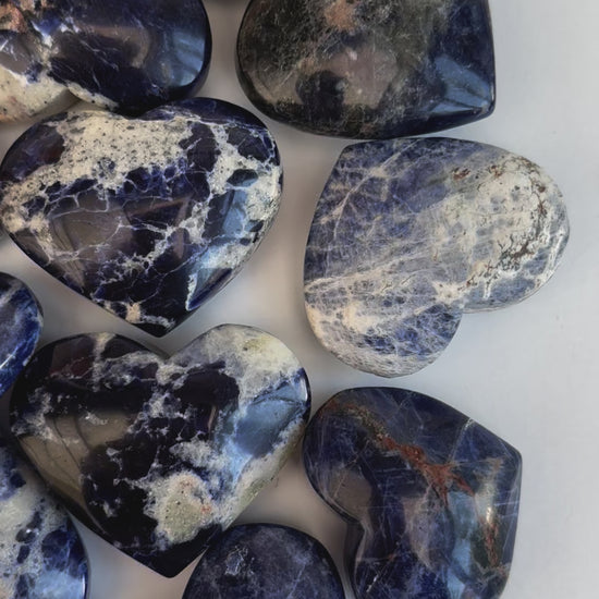 Sodalite Crystal Hearts - UK Wholesale Crystals